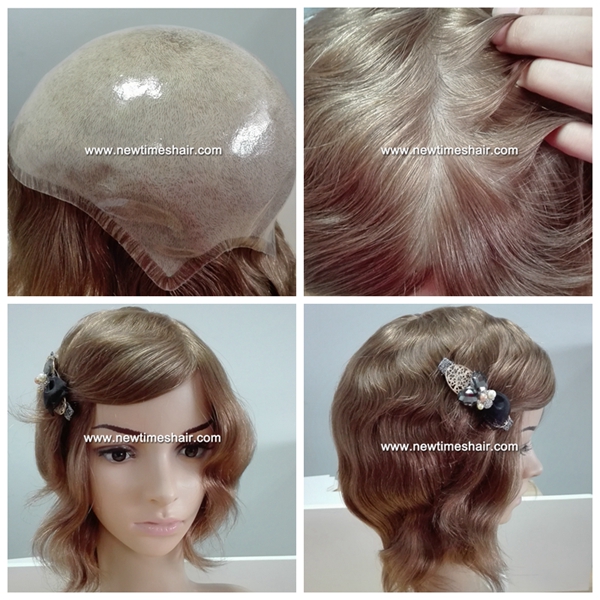 parrucche con calotta in silicone